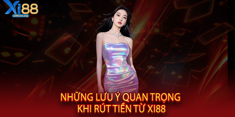 RÚT TIỀN XI88 - NHANH CHÓNG, MINH BẠN, UY TÍN HÀNG ĐẦU 3 Những lưu ý quan trọng khi rút tiền từ XI88